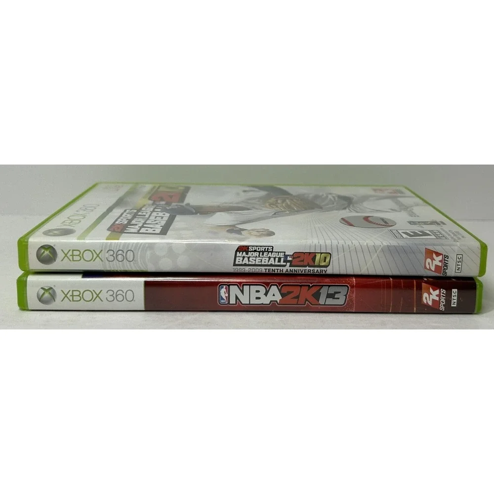 NBA 2K13 MLB 2K10 Xbox 360 Game Lot‎ Of 2 Tested & Works Great